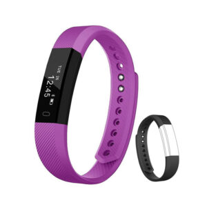 Montre intelligente de Flenco, Fitness tracker, bracelet d’activité, compteur de pas, caméra télécommandée, compteur de calories, un moniteur de sommeil pour femme, homme, garçon et fille.