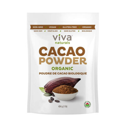 Poudre de cacao biologique sans OGM de Viva Naturals