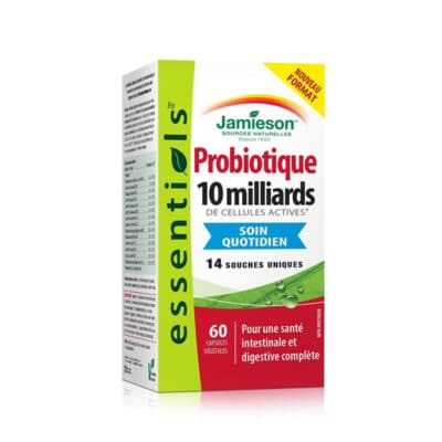 Probiotique contenant 10 milliards de cellules actives de Jamieson (60 capsules)