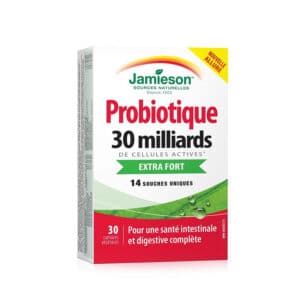Probiotique extra-fort contenant 30 milliards de cellules actives de Jamieson (30 capsules)