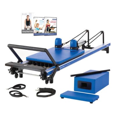 Ensemble de reformer pilates bleu d’usage domestique de Merrithew