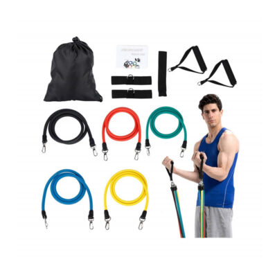 Kit de bandes de résistances pour musculation avec ancrages de porte de Weoola