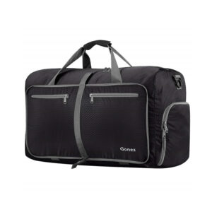 Sac de sport noir pliable imperméable et résistant aux déchirures de Gonex (27.6" x 14.6" x 14.2")